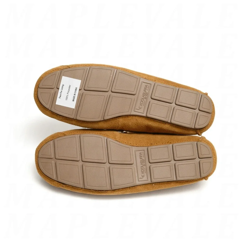 Koolaburra by Ugg Tipton Suede Slippers Men's Sz 10 Chestnut Brown 1105893 NIB